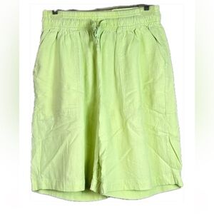 Cotton Connection Vintage Medium Drawstring Stretch Waistband Bermuda Sh…